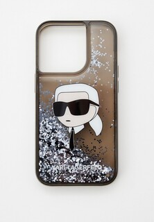 Чехол для iPhone Karl Lagerfeld 14 Pro, с жидкими блестками