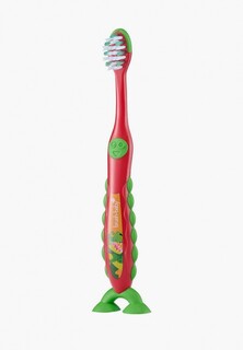 Зубная щетка Brush-Baby FlossBrush, 3-6 лет, динозавр