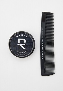 Набор косметики Rebel Rebel® Подарочный набор REBEL BARBER Shaper & Mens Comb Total Black