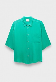 Блуза Forte Forte stretch silk satin short sleeves shirt boreale