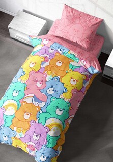 Постельное белье 1,5-спальное Crazy Getup 70х70 Care Bears