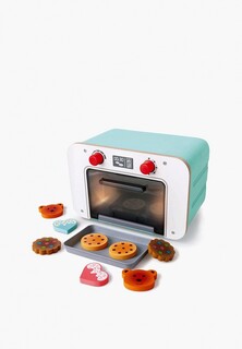 Набор игровой Hape кухня 2в1 (духовка, набор еды) со светом, звуком и сменой цвета игрушечной выпечки, серия "Набор пекаря"