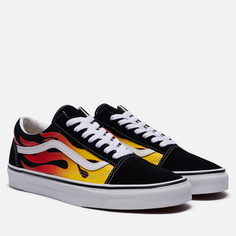 Кеды Vans Old Skool Flame, цвет чёрный, размер 42.5 EU