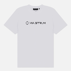Мужская футболка MA.Strum Cracked Logo, цвет белый, размер XXXL