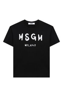 Хлопковая футболка MSGM kids