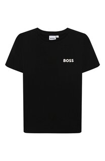 Хлопковая футболка BOSS