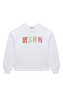 Хлопковый свитшот MSGM kids