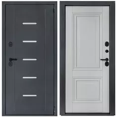Дверь входная металлическая Порта Т-1 88x205 см правая серый Portika