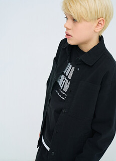 Куртка-рубашка для мальчиков, Черный O'stin