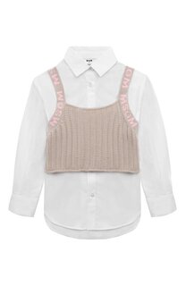 Комплект из рубашки и топа MSGM kids