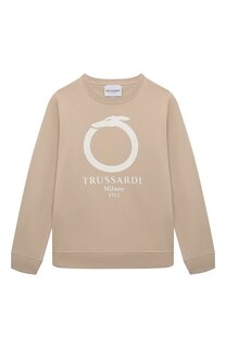 Хлопковый свитшот Trussardi junior