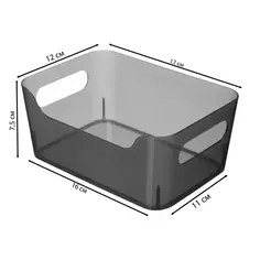 Корзина для хранения Scandi 12x17x7.5 см полипропилен черный Без бренда