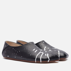 Мужские ботинки Maison Margiela MM6 Ballet Loafers Splatter, цвет чёрный, размер 45 EU