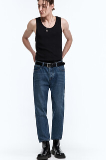брюки джинсовые мужские Джинсы slim fit зауженные укороченные Befree