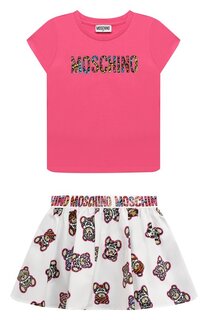 Комплект из футболки и юбки Moschino