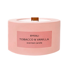 BYKALI Свеча ароматическая "Табак и ваниль" с деревянным фитилем в камне 50.0