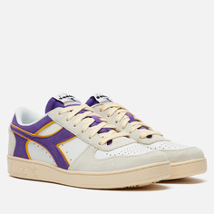 Кроссовки Diadora Magic Basket Low Suede Leather, цвет белый