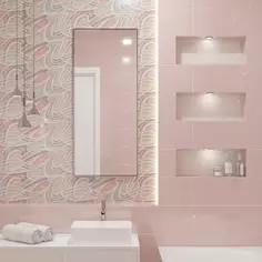 Плитка настенная Azori Brillo Lila 20.1x50.5 см 1.52 м² глянцевая цвет розовый