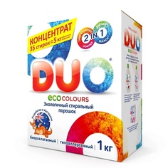 Порошок для стирки DUO Стиральный порошок ECO COLOURS для цветного белья 1000.0