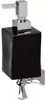 Дозатор для жидкого мыла Stil Haus Prisma PR30(08-NE) настенный, хром/черный