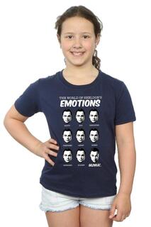 Хлопковая футболка Sheldon Emotions The Big Bang Theory, темно-синий