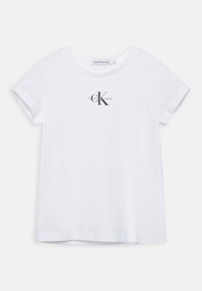 Футболка с принтом Micro Monogram Calvin Klein Jeans, цвет bright white