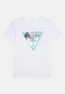 Футболка с принтом Junior Guess, цвет pure white