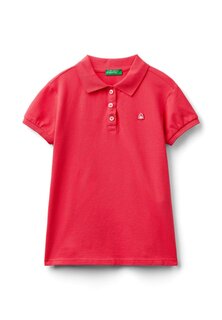 Поло Short Sleeve United Colors of Benetton, красный