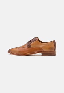 Элегантные туфли на шнуровке Leonardo Melvin &amp; Hamilton, цвет nougat/sand/tortora/tan/natural