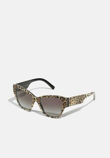 Солнцезащитные очки Dolce&amp;Gabbana, коричневые на черном