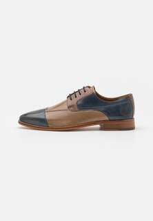 Элегантные туфли на шнуровке Leonardo Melvin &amp; Hamilton, цвет stone/moroccan blue/french blue/ tan/natural