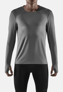 Футболка с длинным рукавом Run Long Sleeve CEP, цвет grey