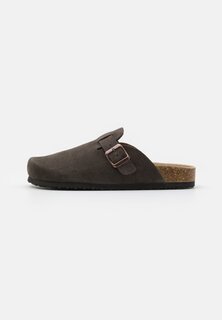 Тапочки Leather Unisex Pier One, цвет dark brown