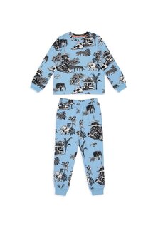 Пижама Animal Garden Print Set Chelsea Peers, синий