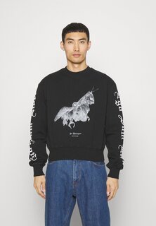 Толстовка Unicorn Cropped Relaxed Crewneck Unisex Han Kjøbenhavn, черный