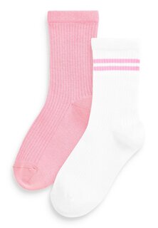 Носки 2 Pack Rich Ankle Sport Next, цвет pink and white