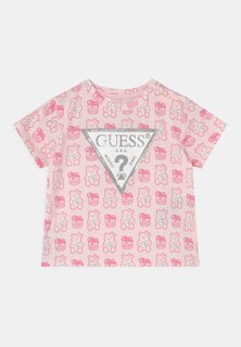 Футболка с принтом Unisex Guess, розовый