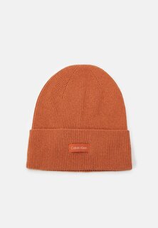 Шапка Essential Beanie Calvin Klein, цвет autumn leaf