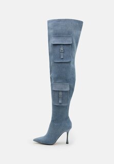 Ботинки на каблуке Brittany Steve Madden, цвет blue denim