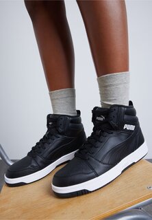 Высокие кроссовки Rebound V6 Mid Jr Unisex Puma, цвет shadow gray/black/white