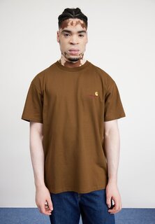 Базовая футболка American Script Carhartt WIP, цвет lumber