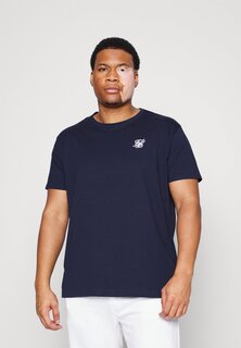 базовая футболка Extended Gym Tee SIKSILK, цвет navy