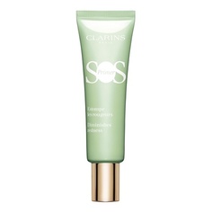 Clarins SOS Makeup Primer Зеленый цвет Корректирующий 24-часовое увлажнение Увлажняющий праймер Размывает несовершенства Придает сияние и подготавливает кожу Для всех типов кожи 1,0 унция