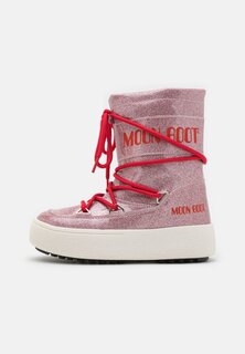 Ботинки на шнуровке Glitter Unisex Moon Boot, розовый