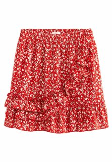 Юбка-колокольчик Easy Pull On Jersey Skirt Next, цвет red white ditsy