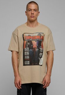 Футболка с принтом Unisex Magazine Upscale by Mister Tee, цвет sand