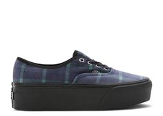 Кроссовки Vans Authentic Stackform &apos;Velvet Plaid - Green Black&apos;, зеленый