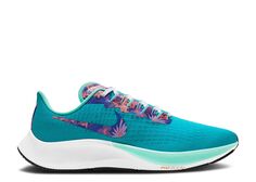 Кроссовки Nike Wmns Air Zoom Pegasus 37 &apos;Aquamarine Floral&apos;, синий