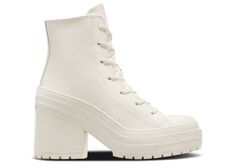 Кроссовки Converse Wmns Chuck 70 De Luxe Heel Leather High &apos;Egret&apos;, кремовый