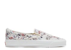 Кроссовки Vans Kith X Vault Og Classic Slip-On Lx &apos;Floral&apos;, кремовый